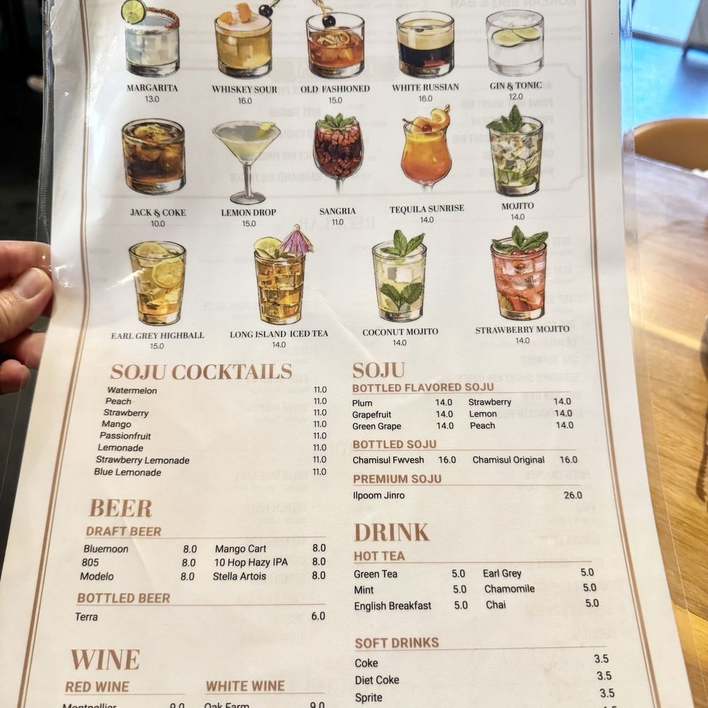 356 Korean BBQ & Bar - Drinks Menu March 2026 - Korean Near Me - Eastvale, California