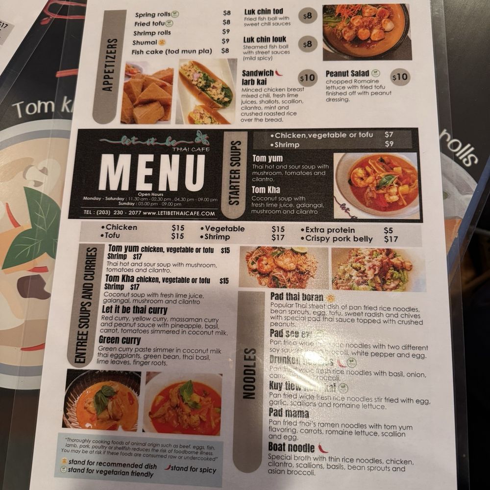 Let It Be Thai Cafe - Menu - Coffee & Tea Near Me - Hamden, Connecticut Let It Be Thai Cafe - Menu - Coffee & Tea Near Me - Hamden, Connecticut