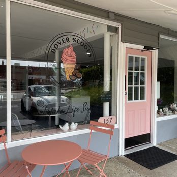 Dover Scoops & Brews - Very well decorated outside - Coffee & Tea Near Me - Dover, New Jersey