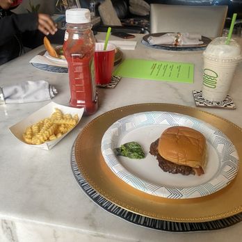 Shake Shack Towson - Burger with bacon and ketchup fries and Cookies and Cream Shake - Ice Cream & Frozen Yogurt Near Me - Towson, Maryland Shake Shack Towson - Burger with bacon and ketchup fries and Cookies and Cream Shake - Ice Cream & Frozen Yogurt Near Me - Towson, Maryland