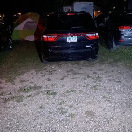 Cars in our camp site Cars in our camp site