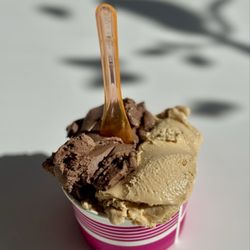 Fainting Goat Gelato - nutella + salted caramel