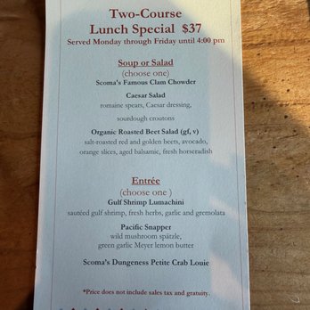 Scoma's Restaurant - Lunch Special - Seafood Near Me - San Francisco, California Scoma's Restaurant - Lunch Special - Seafood Near Me - San Francisco, California