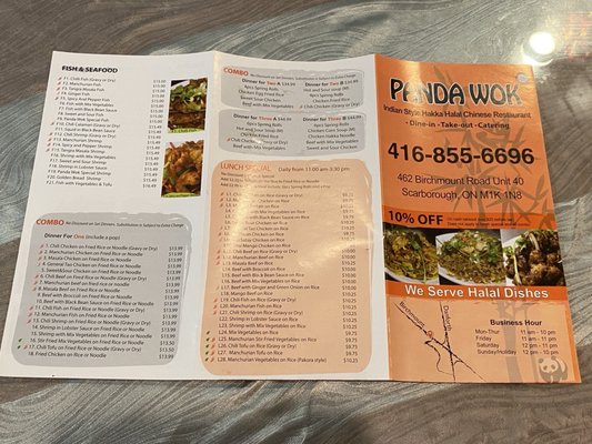 Menu photo 2 Panda Wok Scarborough, ON