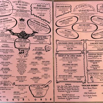 Peggy Sue's 50's Diner - Menu - Pizza Near Me - Yermo, California Peggy Sue's 50's Diner - Menu - Pizza Near Me - Yermo, California