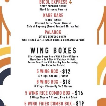 PI Wings - Menú - Chicken Wings Near Me