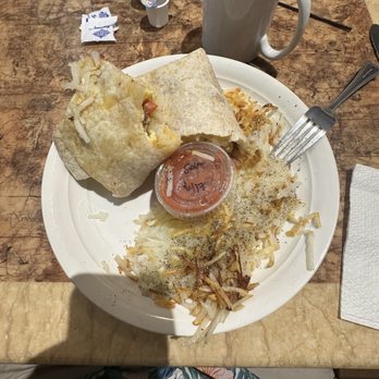 Canyon 66 Restaurant and Lounge - Breakfast Burrito with hash browns - Sports Bars Near Me - KINGMAN, Arizona