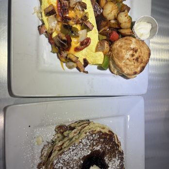 Clutch and Coffee - BLUEBERRY Pancakes and Denver omelet. - Coffee & Tea Near Me - Torrance, California Clutch and Coffee - BLUEBERRY Pancakes and Denver omelet. - Coffee & Tea Near Me - Torrance, California