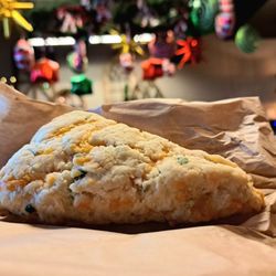 B & B Bakery and Boba - Cheddar & Chive Scone