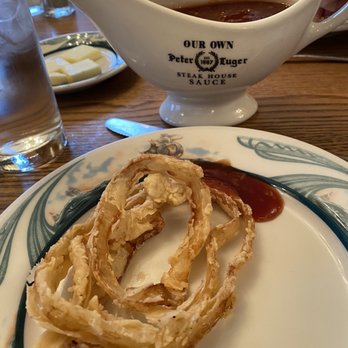 Peter Luger - Onion Rings (for 2) with some steak sauce pls - Steakhouses Near Me - Brooklyn, New York Peter Luger - Onion Rings (for 2) with some steak sauce pls - Steakhouses Near Me - Brooklyn, New York