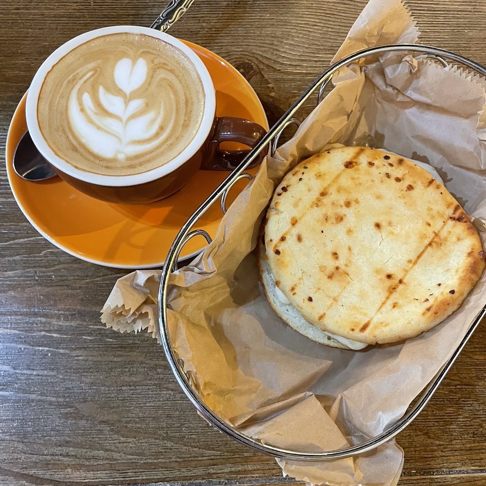 Macondo Coffee Kendall - 12 Oz Cappuccino, Arepa Traditional Great tasting coffee! The arepa is okay. - Coffee & Tea Near Me - Miami, Florida Macondo Coffee Kendall - 12 Oz Cappuccino, Arepa Traditional Great tasting coffee! The arepa is okay. - Coffee & Tea Near Me - Miami, Florida