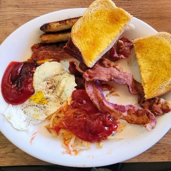 The Oaks Restaurant - The All American Breakfast - American Near Me - Angelus Oaks, California