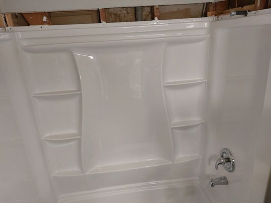 2023 new shower - This was a new construction restroom 2023 new shower - This was a new construction restroom