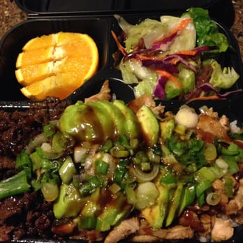 WaBa Grill - Half & Half plate (chicken & steak) - Fast Food Near Me - Foothill Ranch, California WaBa Grill - Half & Half plate (chicken & steak) - Fast Food Near Me - Foothill Ranch, California