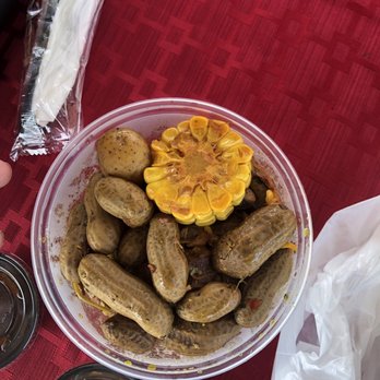 Bamboo Warriors BBQ - Boiled Peanuts with Pork, Corn, Sausage, Potatoes. So good. - Barbeque Near Me - Thonotosassa, Florida Bamboo Warriors BBQ - Boiled Peanuts with Pork, Corn, Sausage, Potatoes. So good. - Barbeque Near Me - Thonotosassa, Florida