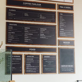 Holsem Coffee - Menu on wall - Coffee & Tea Near Me - San Diego, California