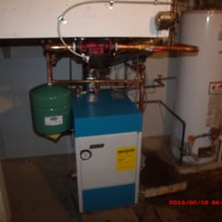 E & M Hvac - new hot water boiler installed
