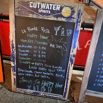 La Puerta Roja - Happy hour menu - Latin American Near Me - Brooklyn, New York
