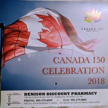 Denison Discount Pharmacy - Complimentary 2018 calendar - Pharmacy Near Me - Markham, Ontario