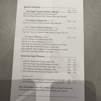 Nickel & Nickel - Menu - Wineries Near Me - Oakville, California