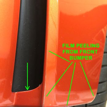 Long Island Detailers - Front bumper only after 2 weeks after install. Clearly not cut right and now ruined. Car is driven only on sunny days and storage in garage. - Auto Detailing Near Me - Plainview, New York Long Island Detailers - Front bumper only after 2 weeks after install. Clearly not cut right and now ruined. Car is driven only on sunny days and storage in garage. - Auto Detailing Near Me - Plainview, New York