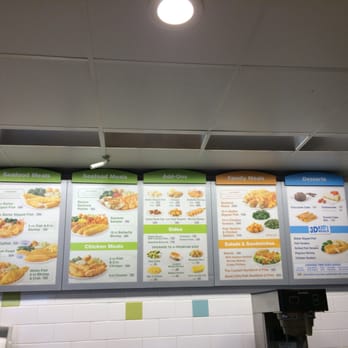 Captain D's - menus on the wall - Seafood Near Me - Durham, North Carolina