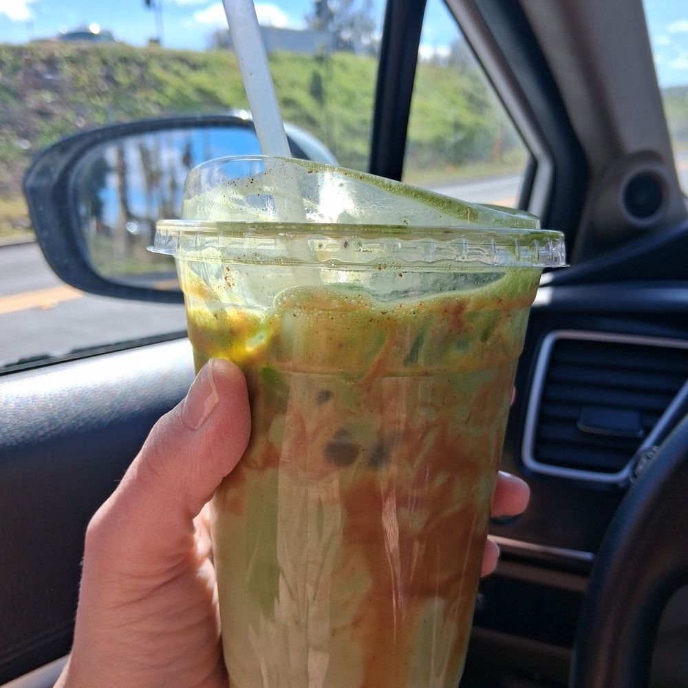 Talaveras Cafe - Medium horchata matcha iced latte with almond milk - Coffee & Tea Near Me - Riverside, California Talaveras Cafe - Medium horchata matcha iced latte with almond milk - Coffee & Tea Near Me - Riverside, California
