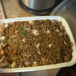 Amy's Wok - Amy's Special Fried Rice featuring Shrimp, BBQ Pork and chicken