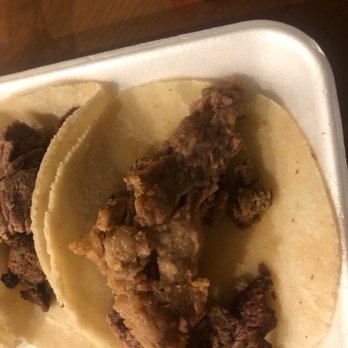 Manny ' s Tacos - Ordered Asada tacos and this is what I got, a taco full of fat and cartilage, couldn't even eat the taco. - Food Trucks Near Me - Long Beach, California