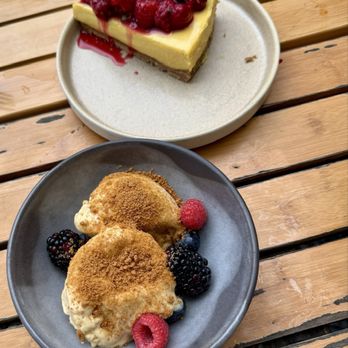 Leche De Tigre - Pie de Maracuya and Helado de Lucuma - Peruvian Near Me - San Antonio, Texas