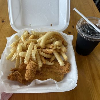 Dobro's Restaurant - Fries and catfish with a Dr. Pepper. This is a place you can enjoy your meal. Give it a try. - Italian Near Me - Deland, Florida Dobro's Restaurant - Fries and catfish with a Dr. Pepper. This is a place you can enjoy your meal. Give it a try. - Italian Near Me - Deland, Florida