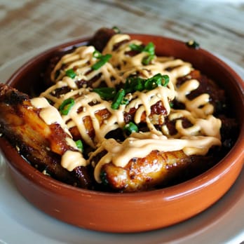 Kitchen Door - Wood Fired Chicken wings w/ Spicy Mayo - Cocktail Bars Near Me - Napa, California Kitchen Door - Wood Fired Chicken wings w/ Spicy Mayo - Cocktail Bars Near Me - Napa, California