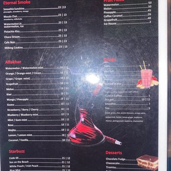 The Red Room Hookah Lounge - Menu - Hookah Bars Near Me - Chicago, Illinois The Red Room Hookah Lounge - Menu - Hookah Bars Near Me - Chicago, Illinois