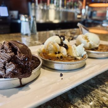 BJ's Restaurant & Brewhouse - Pizookie Trio - New American Near Me - Katy, Texas
