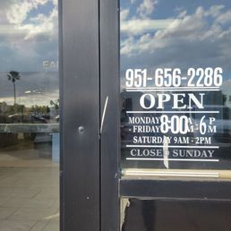 Exterior outside entrance of Celebrity Cleaners - Hours and phone number - Moreno Valley, California Exterior outside entrance of Celebrity Cleaners - Hours and phone number - Moreno Valley, California