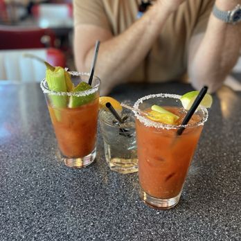 Cool Cat Cafe - Bloody Mary's with a complimentary drink of Tito's Tequila with ginger ale. - American Near Me - Pismo Beach, California Cool Cat Cafe - Bloody Mary's with a complimentary drink of Tito's Tequila with ginger ale. - American Near Me - Pismo Beach, California