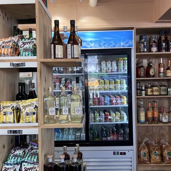 Anna's Joint - Drink fridge and liquor bottles - Wine Bars Near Me - Long Beach, California
