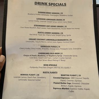 The Rustic Spoon-Red Mill - Brunch Drink Menu (July 2025) - Breakfast & Brunch Near Me - Virginia Beach, Virginia The Rustic Spoon-Red Mill - Brunch Drink Menu (July 2025) - Breakfast & Brunch Near Me - Virginia Beach, Virginia