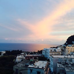 The most amazing view in Capri for dinner. The most amazing view in Capri for dinner.