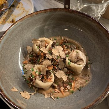 Canard - Foie gras dumplings with truffles - Wine Bars Near Me - Portland, Oregon Canard - Foie gras dumplings with truffles - Wine Bars Near Me - Portland, Oregon