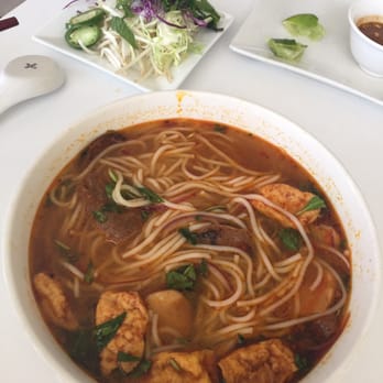 Loving Hut - Royal Noodle Soup...the mushroom was a huge delightful surprise! - Vegan Near Me - Orange, California
