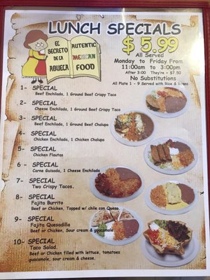 Menu photo 4 El Secreto De Abuela Austin, TX