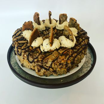 Sweet Cheesecake - a chocolate cake with whipped cream and cookies - Custom Cakes Near Me - Marion, Iowa
