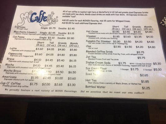 Menu photo 6 McCafferty's A Coffee House Fairbanks, AK Menu photo 6 McCafferty's A Coffee House Fairbanks, AK