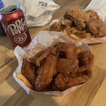 Sharks Fish and Chicken - two baskets of fried fish and fries - Seafood Near Me - DeKalb, Illinois