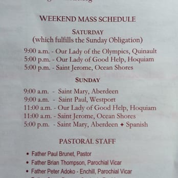 St Mary's Church - Mass schedule. - Churches Near Me - Aberdeen, Washington St Mary's Church - Mass schedule. - Churches Near Me - Aberdeen, Washington