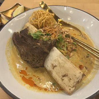 Manaao - "Khao Soi Noodle with bone in short rib - Thai Near Me - Tustin, California