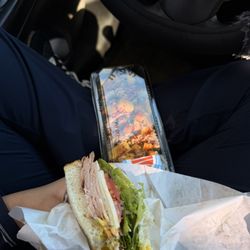Sprouts Farmers Market - Ham Sandwich and Chili mango sushi