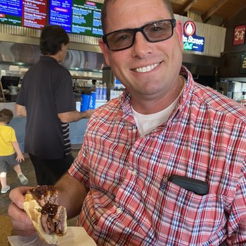 Main Street Grill - Tri. Tip sandwich with barbecue sauce. - Barbeque Near Me - Cambria, California Main Street Grill - Tri. Tip sandwich with barbecue sauce. - Barbeque Near Me - Cambria, California