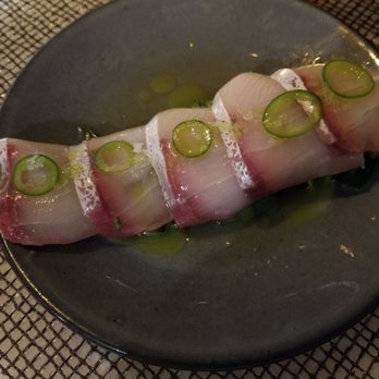 Kyu - Refreshing sliced hamachi - Asian Fusion Near Me - Miami, Florida Kyu - Refreshing sliced hamachi - Asian Fusion Near Me - Miami, Florida